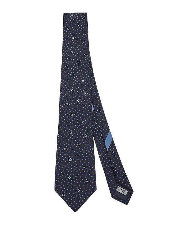 SALVATORE FERRAGAMO: Cravates & noeuds papillon - Cravate - Bleu