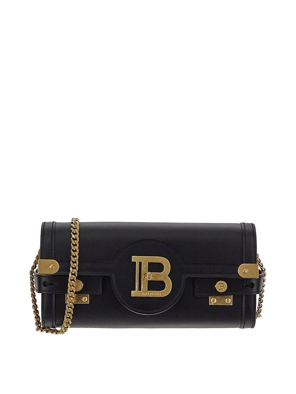 Balmain: Clutch - Pochette - Noir