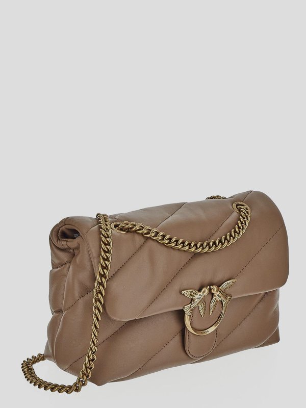 Pinko: Schultertaschen online - Schultertasche - Beige