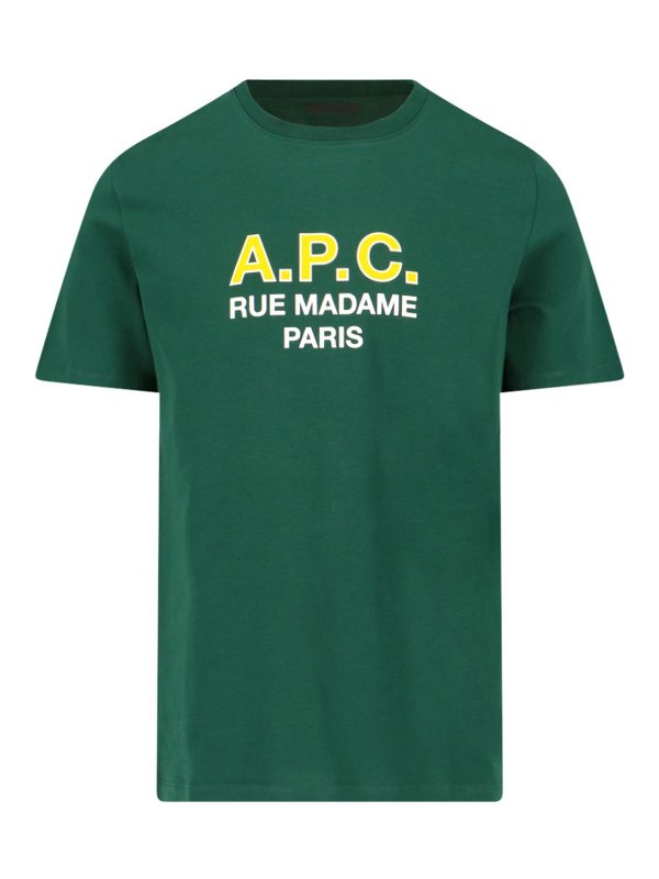 A.P.C.: t-shirt - A.p.c. t-shirt e polo verdi