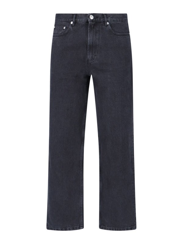 A.P.C.: straight leg jeans - A.p.c. jeans black