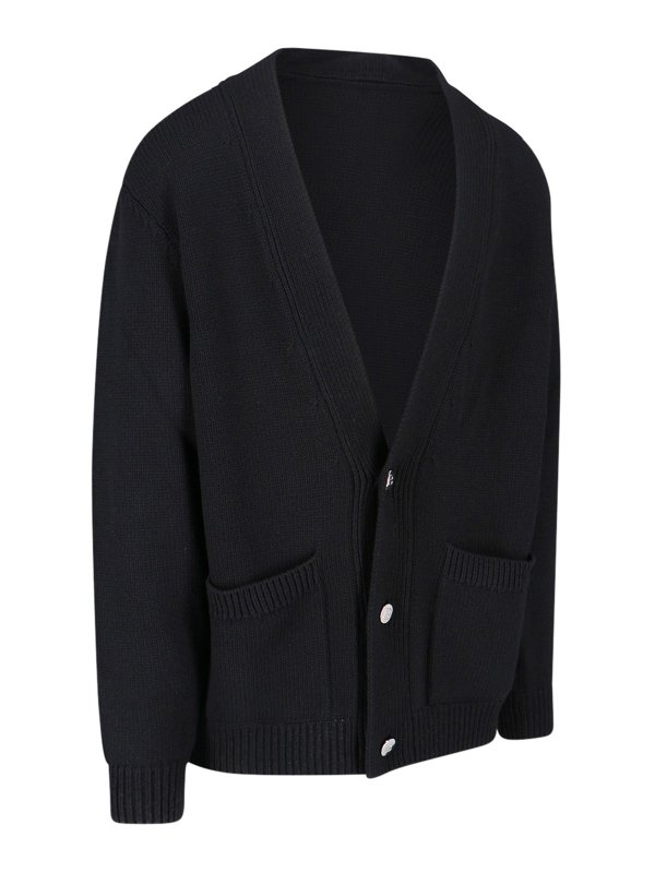 The Best Shops Balmain: Strickpullover mit Rundhalsausschnitt - Rundhalspullover - Schwarz