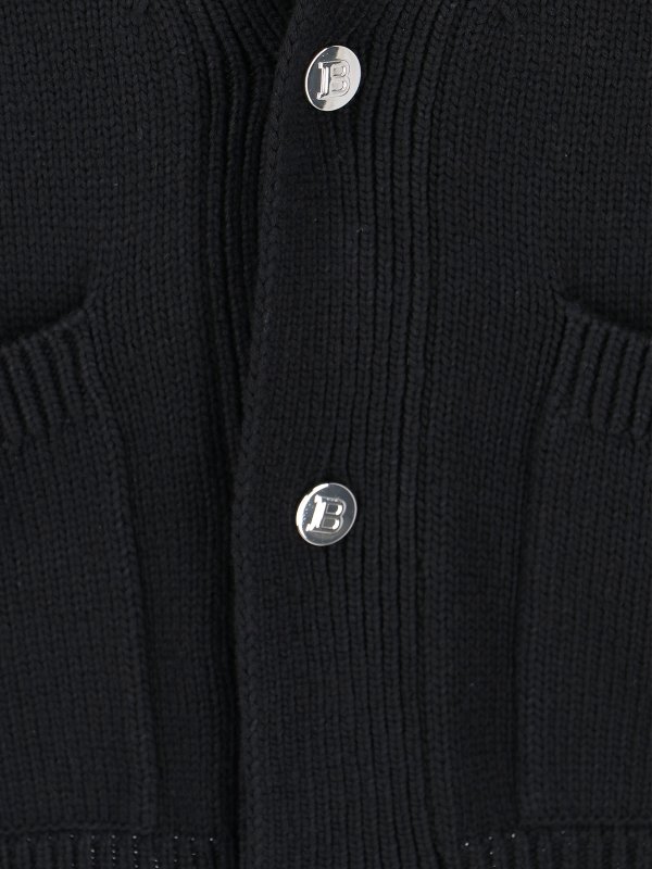 Rundhalspullover - Schwarz shop online: Balmain