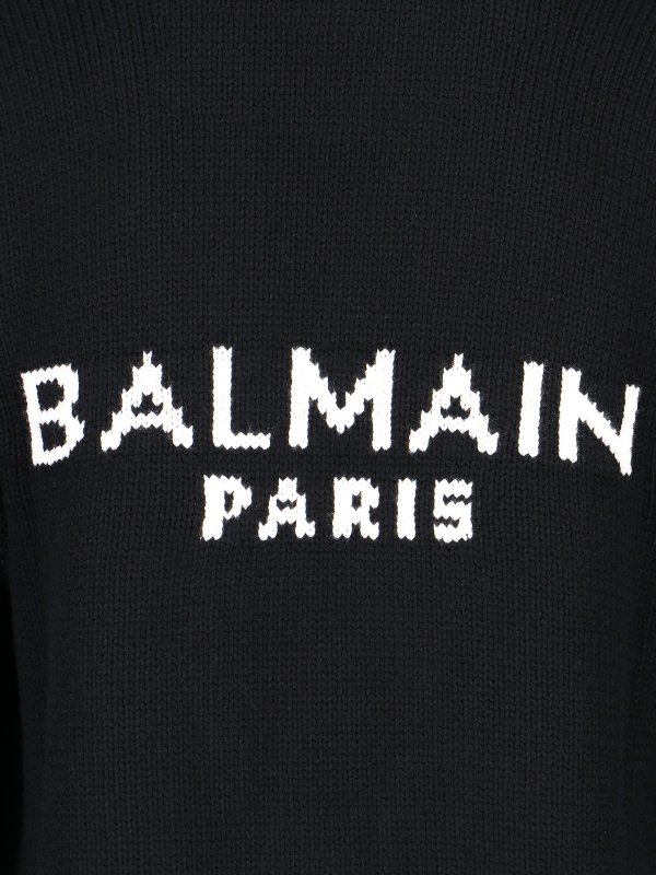 Balmain buy online Rundhalspullover - Schwarz