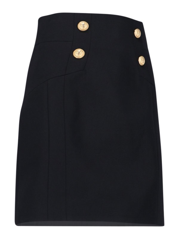 Balmain: ニーレングススカート＆ミディ丈 online - 膝丈/ミディスカート - 黒