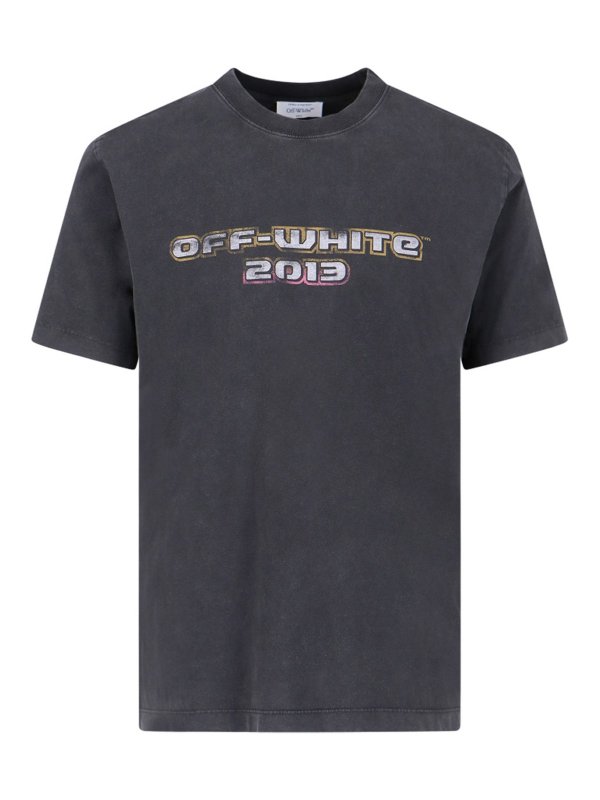 OFF-WHITE: t-shirts - Off-white t-shirts and polos black