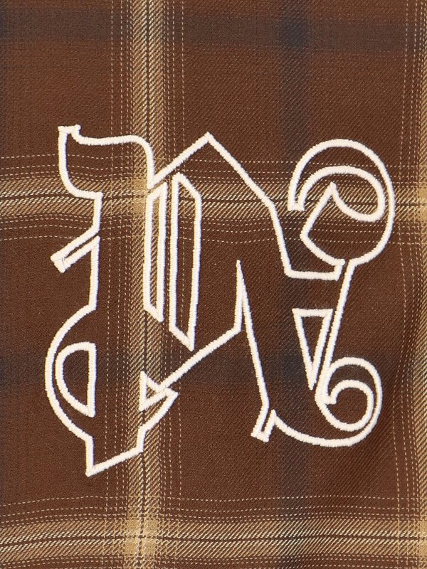 Palm angels shirts brown shop online: Palm Angels