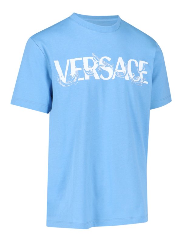 VERSACE: T-shirts online - T-Shirt - Blau