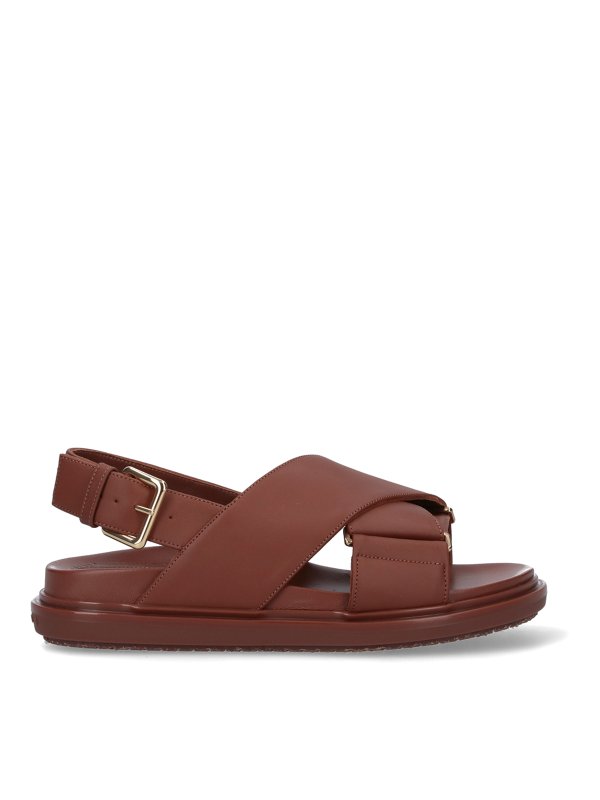 Marni: Sandalias - Sandalias - Marrón