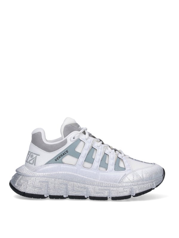 VERSACE: Chaussures de sport - Baskets - Blanc