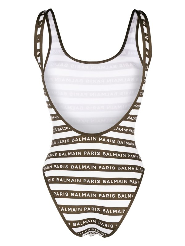 Balmain: Badeanzüge online - Badeanzug - Hellbraun