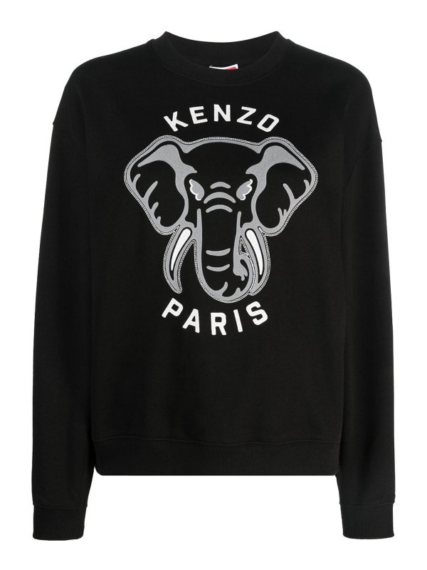 KENZO: スウェット＆セーター - シャツ - 黒