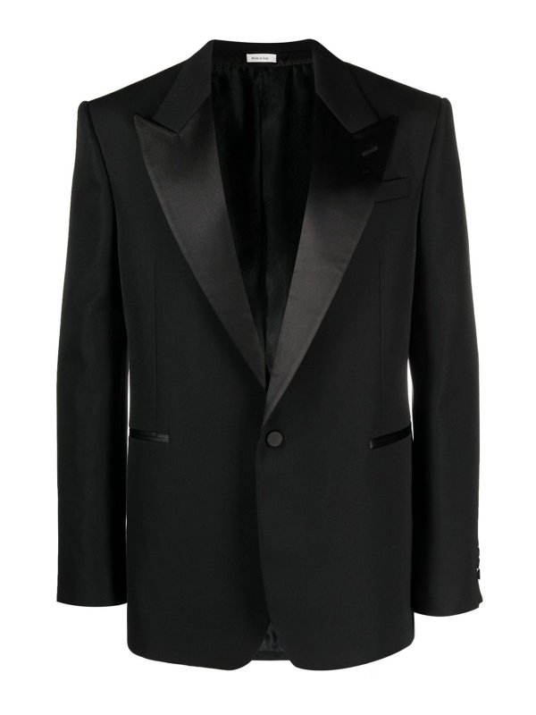 ALEXANDER MCQUEEN: blazers - Single-breasted wool jacket