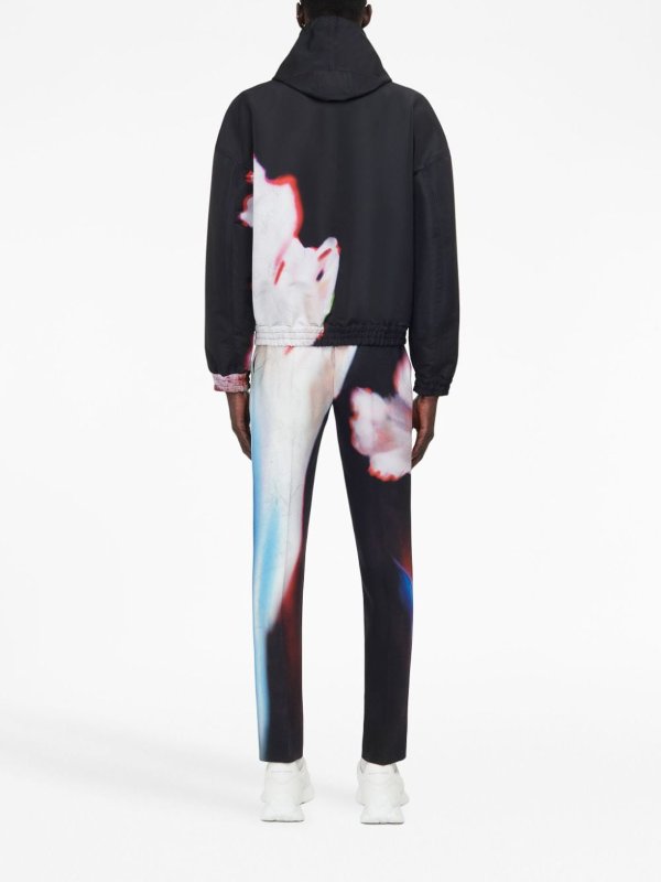 The Best Shops ALEXANDER MCQUEEN: casual jackets - Floral print windbreaker jacket