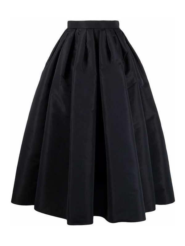 ALEXANDER MCQUEEN: Jupes midi et au genou - Jupe Midi - Noir