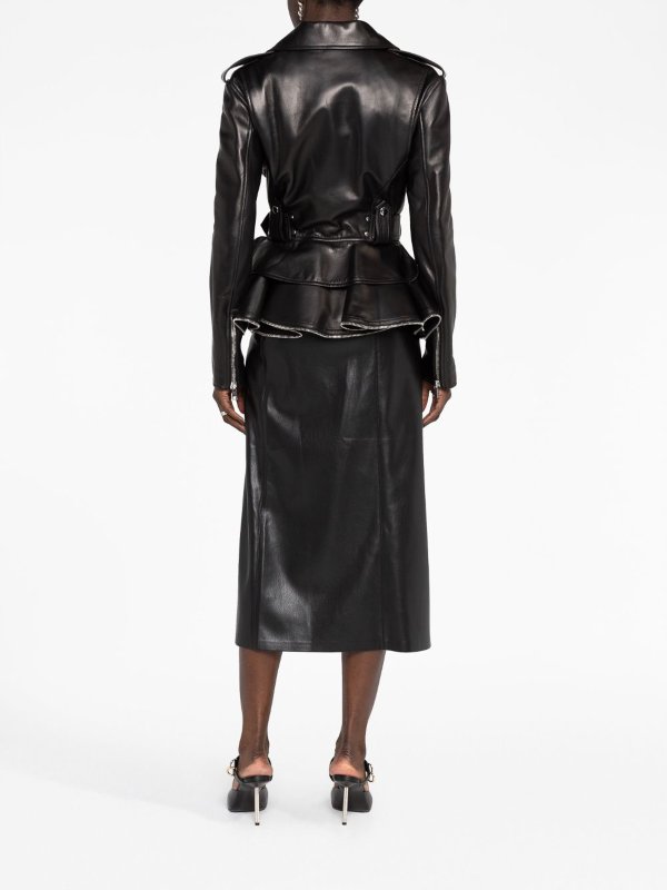 Lederjacke - Schwarz shop online: ALEXANDER MCQUEEN