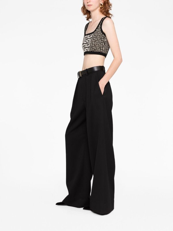 The Best Shops Balmain: Tops und Tank Tops - Top - Schwarz