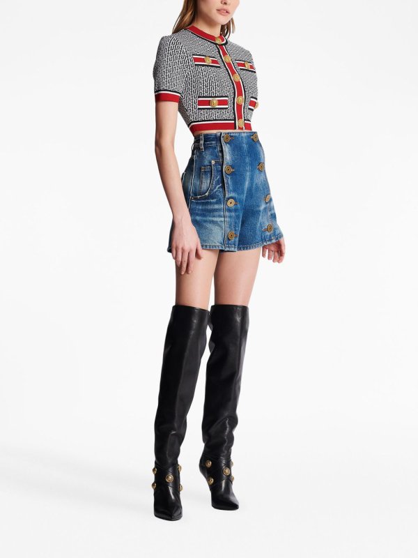 The Best Shops Balmain: Monogram cropped top