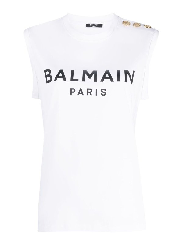 Balmain: Tops & Débardeurs - Top - Blanc