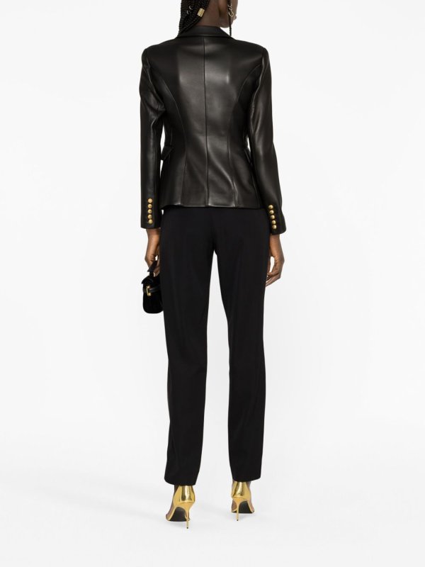 Balmain: Lederjacken online - Lederjacke - Schwarz