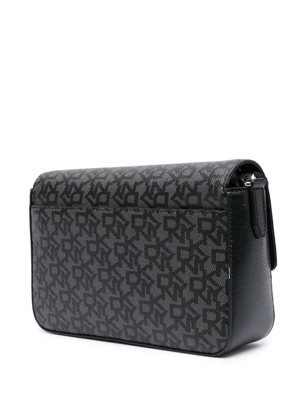 DKNY Bryant Monogram Crossbody Bag in Gray