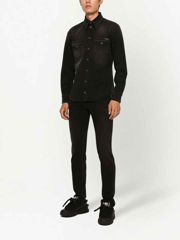 The Best Shops DOLCE & GABBANA: スキニージーンズ - スキニージーンズ - 黒