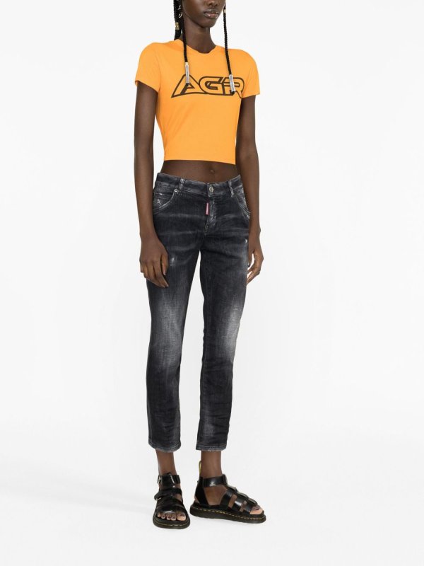 DSQUARED2: Jeans Rectos online - Vaqueros Rectos - Negro