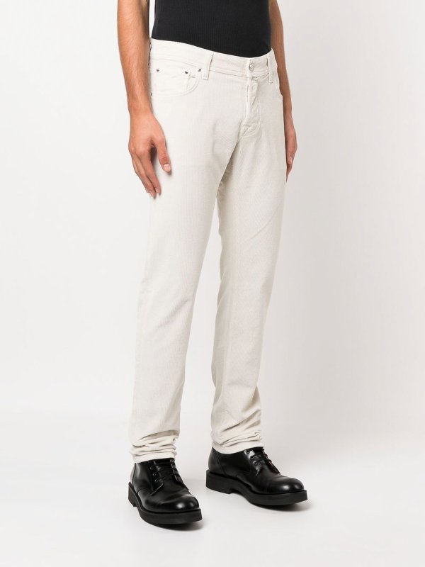 JACOB COHEN: straight leg jeans online - Nick slim fit corduroy trousers