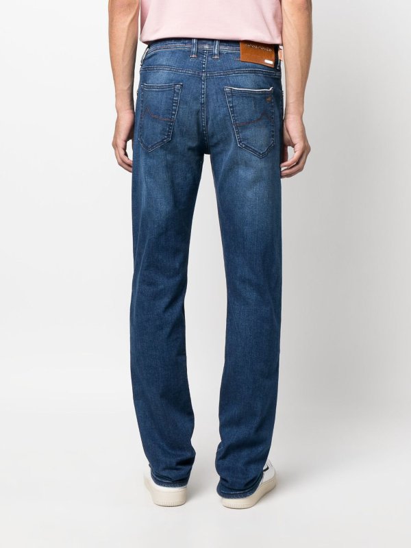 JACOB COHEN: straight leg jeans online - Bard slim fit denim jeans