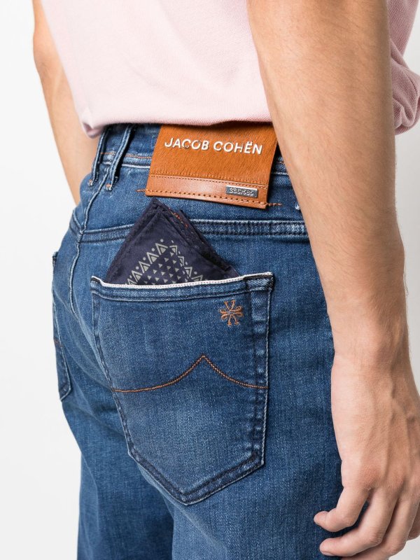 The Best Shops JACOB COHEN: straight leg jeans - Bard slim fit denim jeans