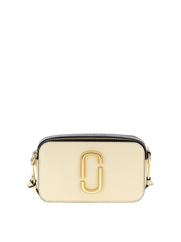 MARC JACOBS: cross body bags - Snapshot leather crossbody bag