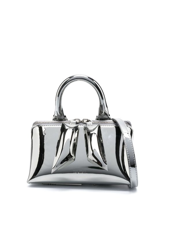 The Attico: クロスボディバッグ - クロスボディバッグ - 銀