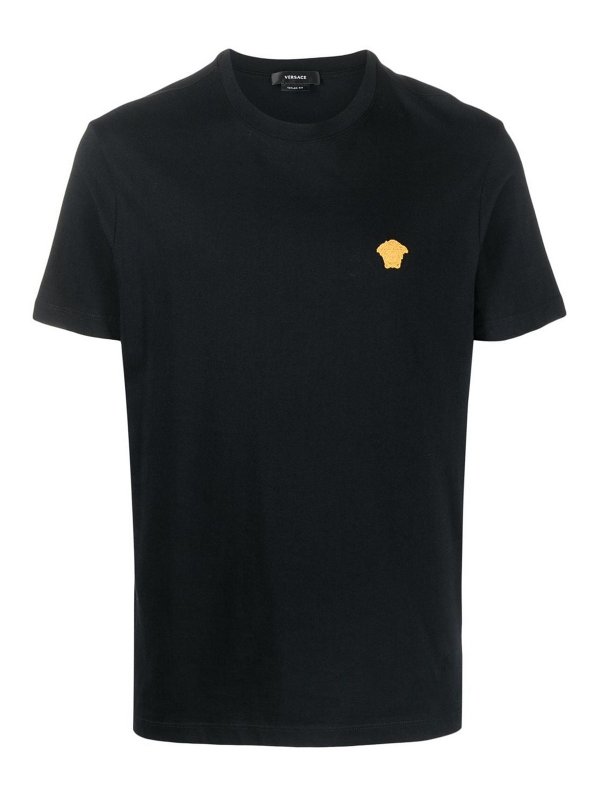 VERSACE: T-shirts - T-Shirt - Schwarz