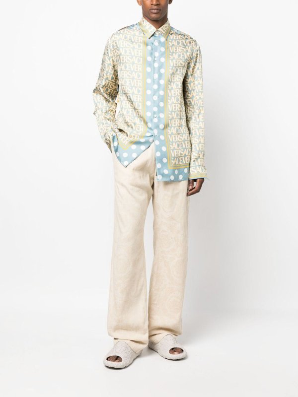 Hemd - Blau shop online: VERSACE