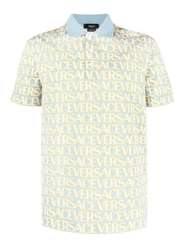 VERSACE: Poloshirts - Poloshirt - Blau