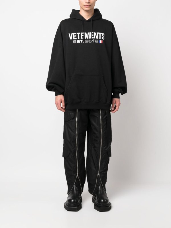 VETEMENTS buy online Logo cotton hoodie