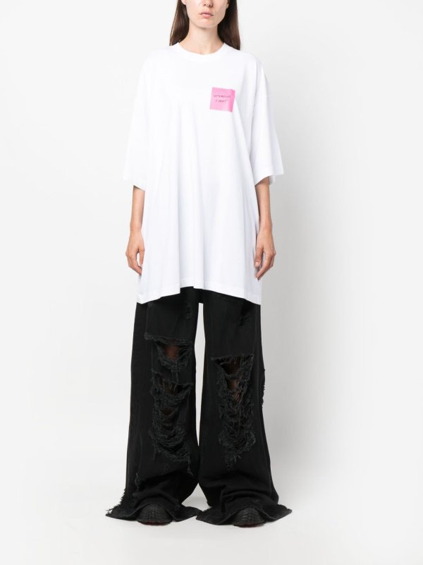 The Best Shops VETEMENTS: ストレートジーンズ - ストレートジーンズ - 黒