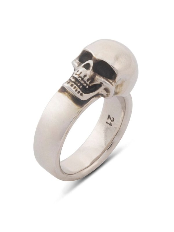 Anello con teschio shop online: ALEXANDER MCQUEEN