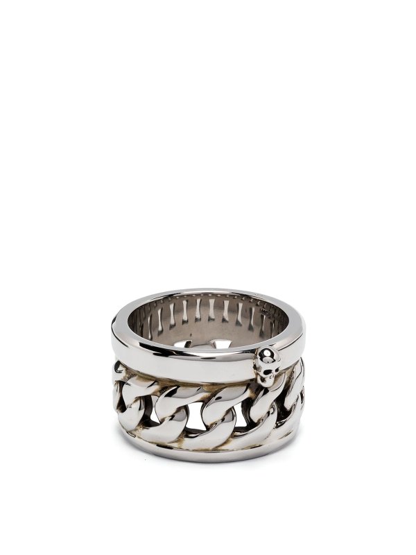 ALEXANDER MCQUEEN: ringe - Ring - Silber
