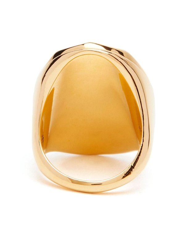 ALEXANDER MCQUEEN: Rings online - Stone logo ring