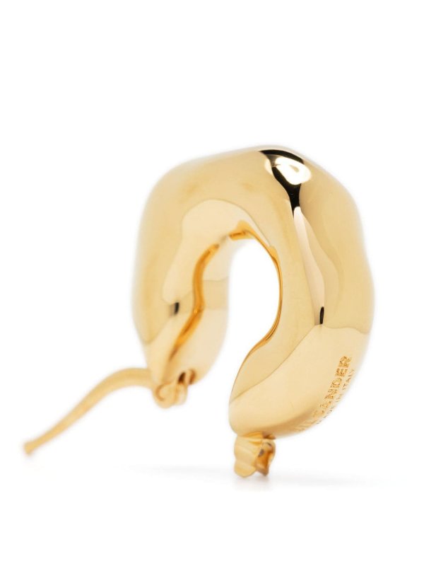 The Best Shops JIL SANDER: Earrings - Gold earrings
