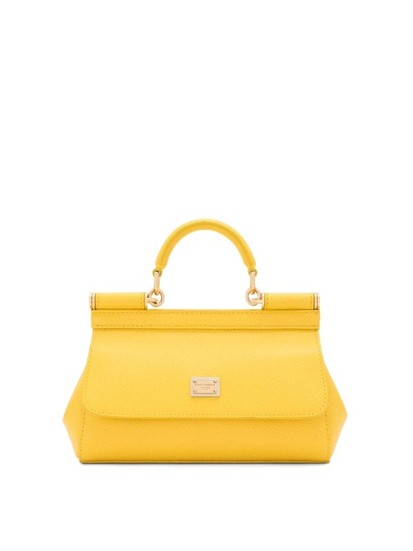 DOLCE & GABBANA: Sacs à main - Sac Cabas - Jaune
