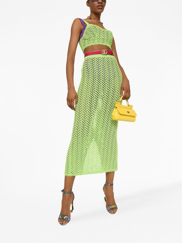 DOLCE & GABBANA: Sacs à main online - Sac Cabas - Jaune