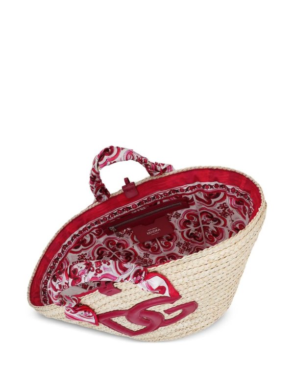The Best Shops DOLCE & GABBANA: totes bags - Kendra large straw tote bag