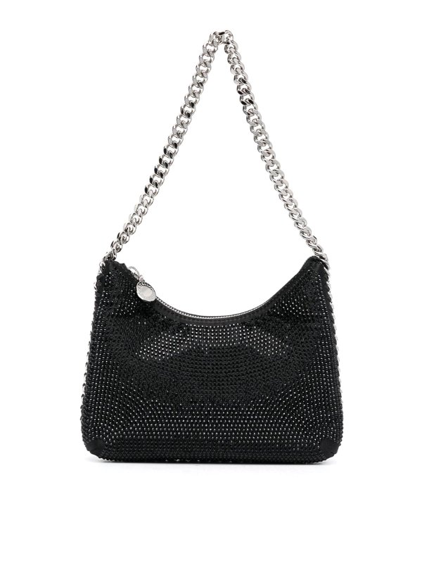 STELLA McCARTNEY: borse a spalla - Mini borsa a tracolla con zip Falabella