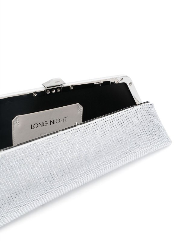 The Best Shops The Attico: clutches - Long night satin clutch bag