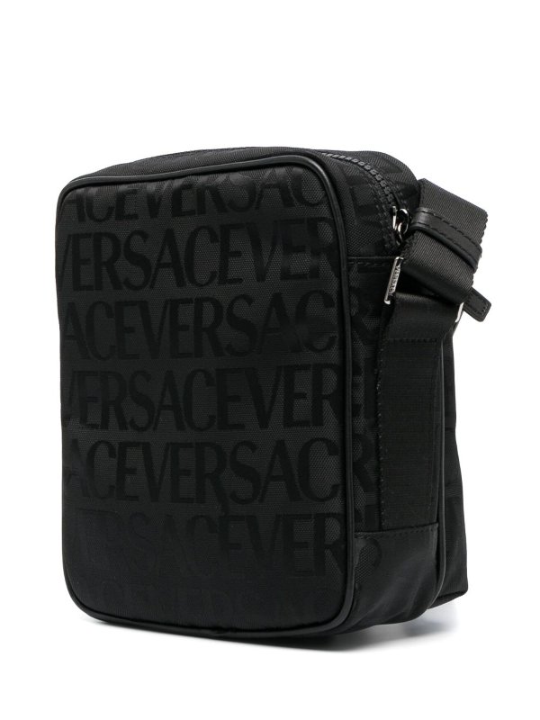 VERSACE: totes bags online - Logo messenger bag