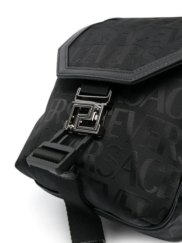 The Best Shops VERSACE: totes bags - Logo messenger bag