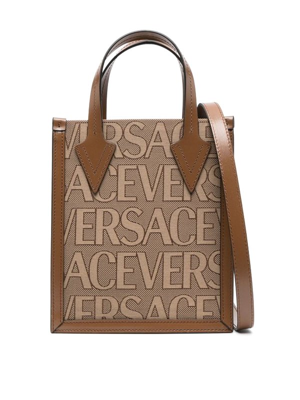 VERSACE: Handtaschen - Shopper - Beige