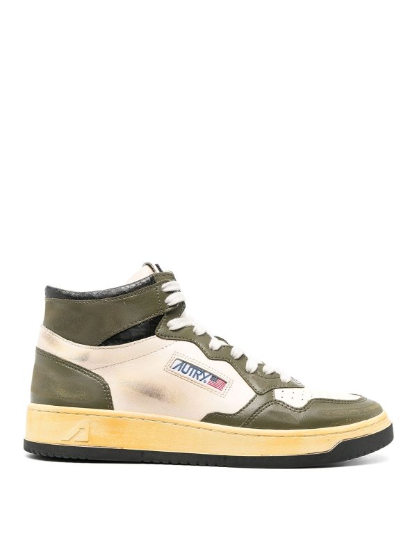 AUTRY: trainers - Super vintage mid leather sneakers